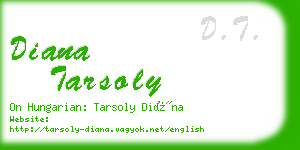 diana tarsoly business card